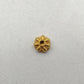 7mm 18k Gold Spacer Cap Beads
