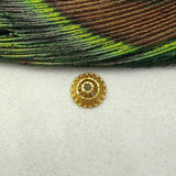 18 Carat Yellow Gold-Plated Spacer Bead Cap For Jewelry Craft