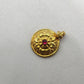 Handcrafted 18k Yellow Gold Ruby Charm Pendant
