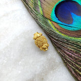 18 Carat Yellow Gold Spacer Tube Beads