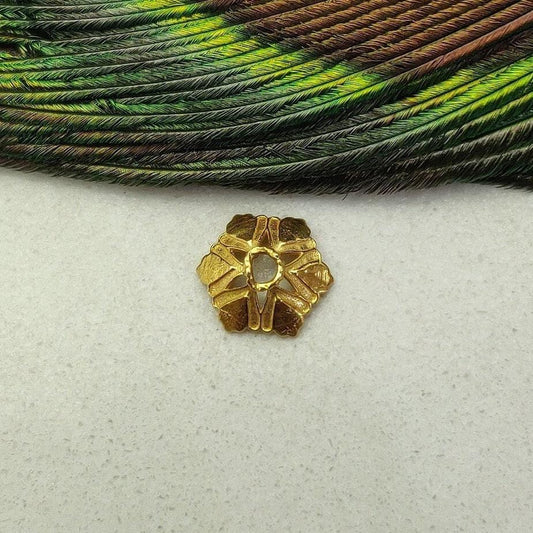 18KT Yellow Gold-Plated Bead Cap For Jewelry Making Supplies