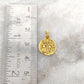 18k Gold Religious Charm Pendant