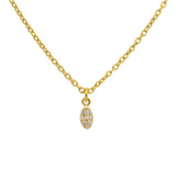 14k Yellow Gold Diamond Charm Pendant - Elegant Jewelry - SAR Gems