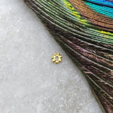 18 Karat Solid Yellow Gold wheel Spacer Findings Sold as 4 Pcs