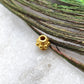 18K Gold Rondelle Tube Spacer Beads 6mm