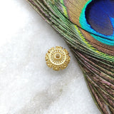 18KTT Gold Antique Spacer Beads 11x8mm