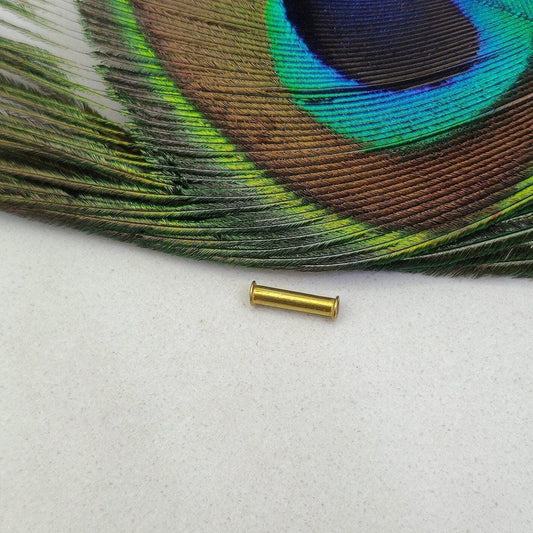 18 Carat Solid Yellow Gold Tube Gold Spacer Bead 10mm