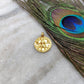 18K Gold Pendant of Indian Goddess Charm Pendant