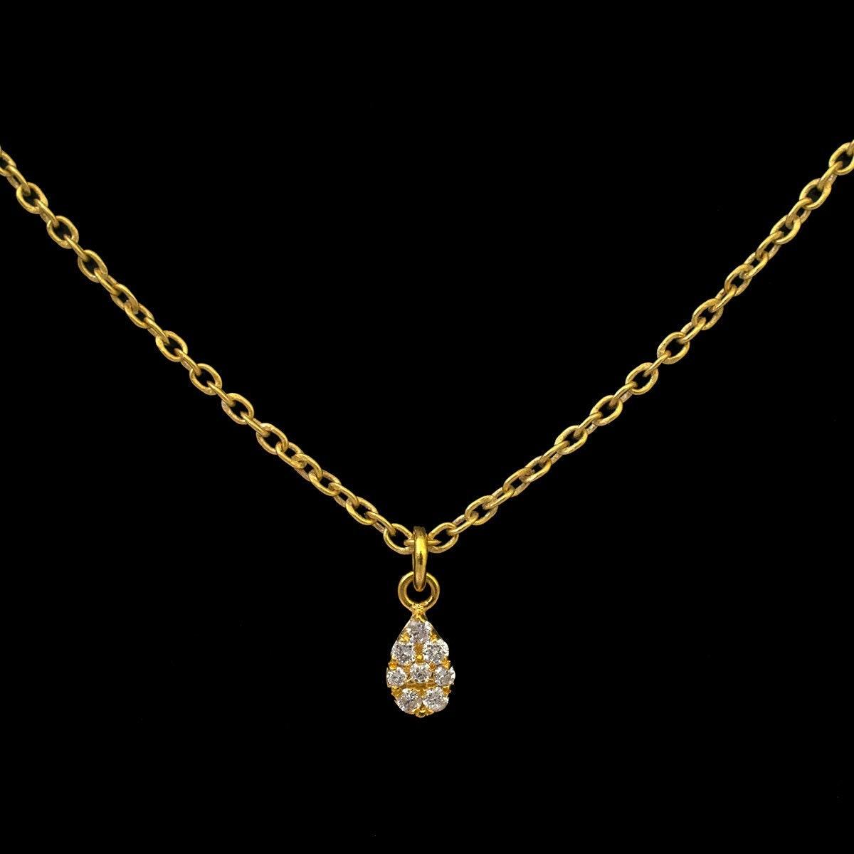 14k Solid Gold Diamond Charm Pendant - SAR Gems