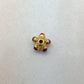 18 Karat Gold Stone Studded Wheel Spacer Beads 6mm