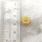 18KTT Gold Antique Spacer Beads 11x8mm