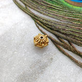 18k Solid Gold Fluted Spacer Bead Finding