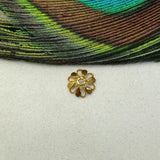 18K Gold Spacer Bead Cap Finding DIY Craft Jewelry