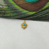 Refined 18K Gold Gemstone Women Charm
