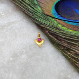 18k Solid Yellow Gold Fancy Charm 6x9mm - Sar Gems