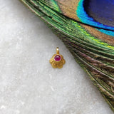 Luxe 18K Gold Flower Fancy Charm 7mm