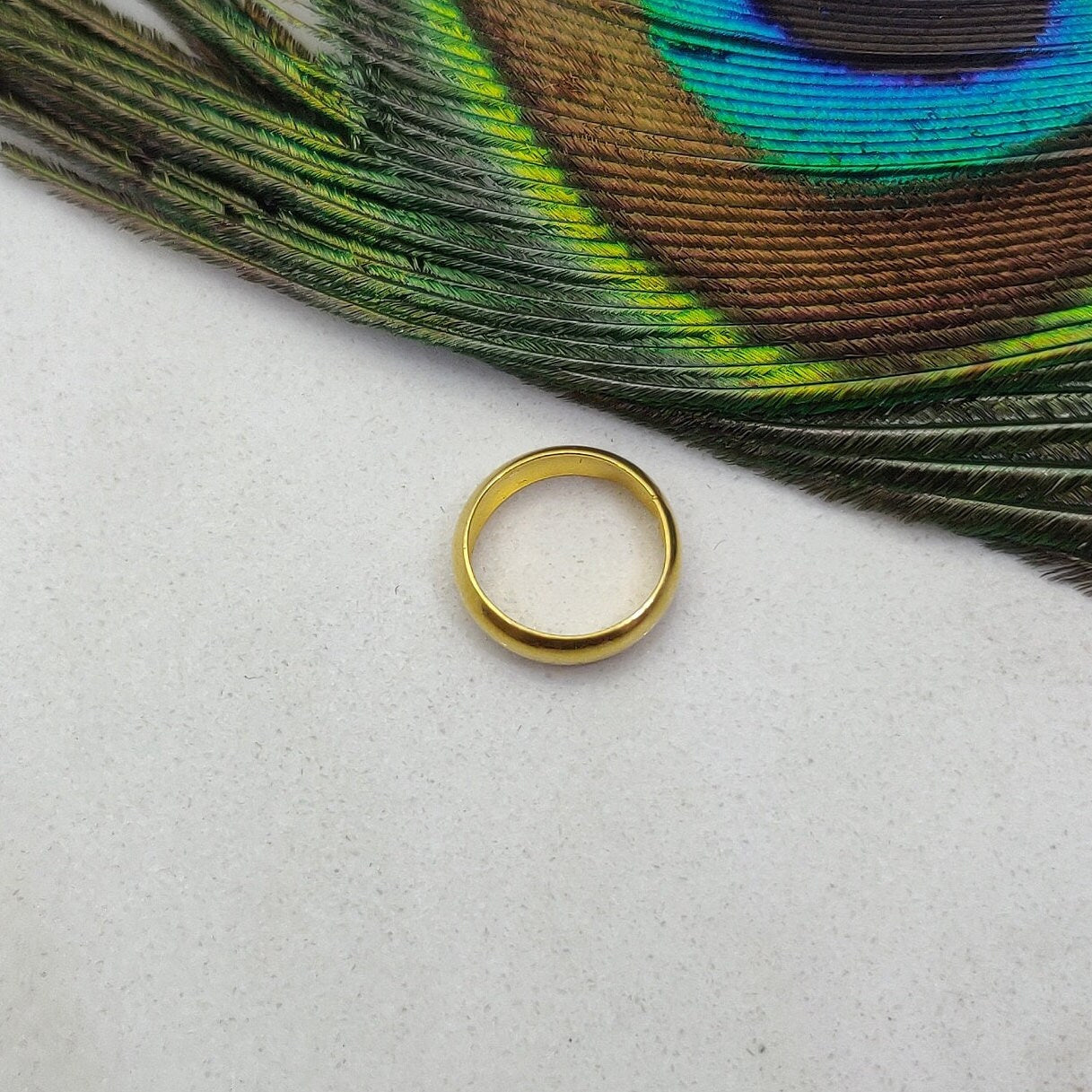 12mm 18k Gold Smooth Round Spacer Beads