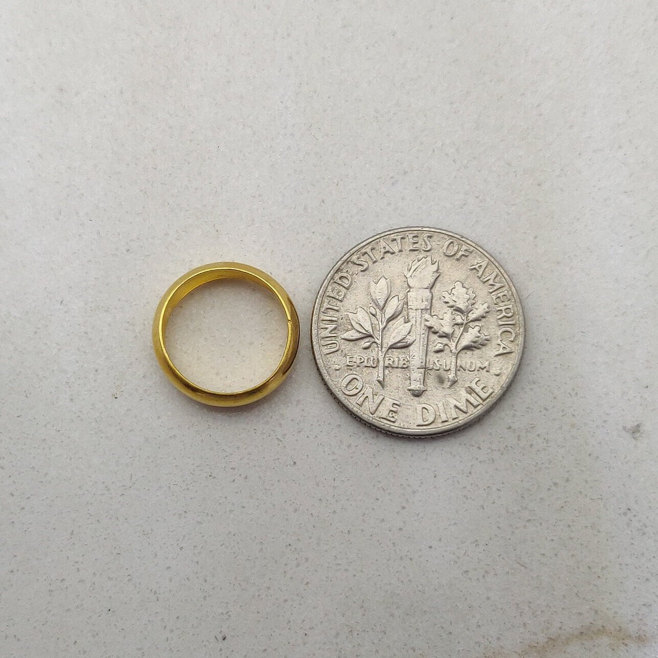 12mm 18k Gold Smooth Round Spacer Beads