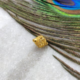 18KT Solid Yellow Gold Fancy Gold Spacer Bead Components 8x11mm