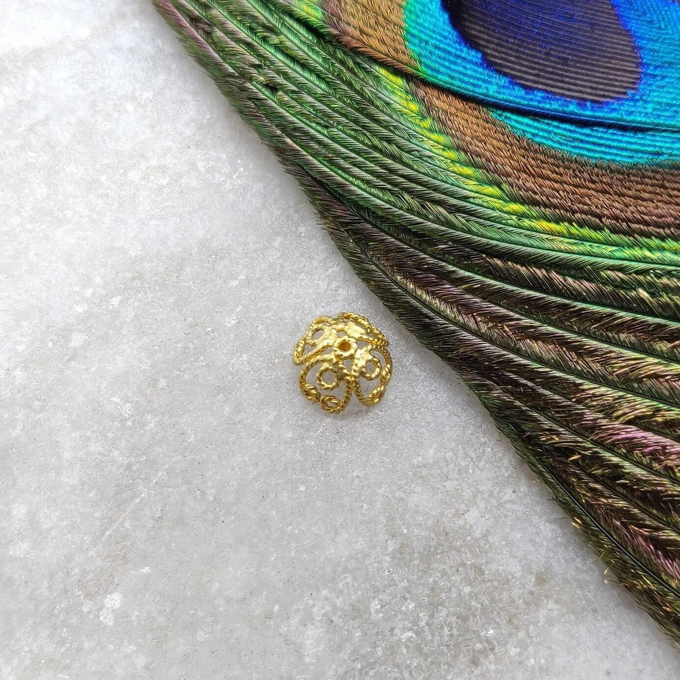 18 Carat Gold Spacer Bead Cap Jewelry Making Finding