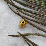 18K Yellow Gold Ball Bead Spacer Findings 7mm