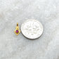 18k Solid Yellow Gold Stone Studded Charm Pendant - Sar Gems
