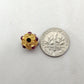 18 Carat Gold Ruby Ball Spacer Beads 9mm