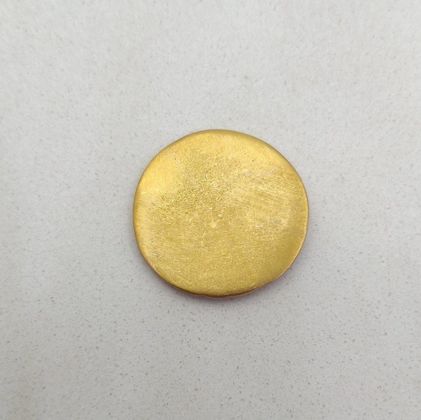 Vintage 18k Gold Jewish Coin Pendant Findings- 20mm - SAR Gems