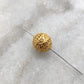 18k Yellow Gold Round Ball Spacer Beads Findings 12mm - SAR Gems