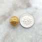 18k Yellow Gold Round Ball Spacer Beads Findings 12mm - SAR Gems