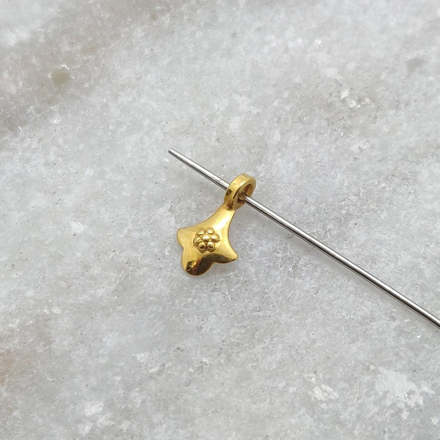 18K Solid Yellow Gold Fancy Charm Jewelry Supplies - Sar Gems