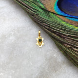 Handmade 18k Yellow Gold Charm 5X10MM