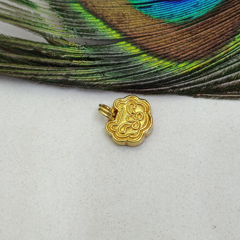 Style 18k Gold Charm Pendant 11X13MM