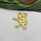 18k Gold Baby Angel Charm Baby pendant