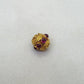 18KTT Gold Ruby Round Spacer Beads 9mm