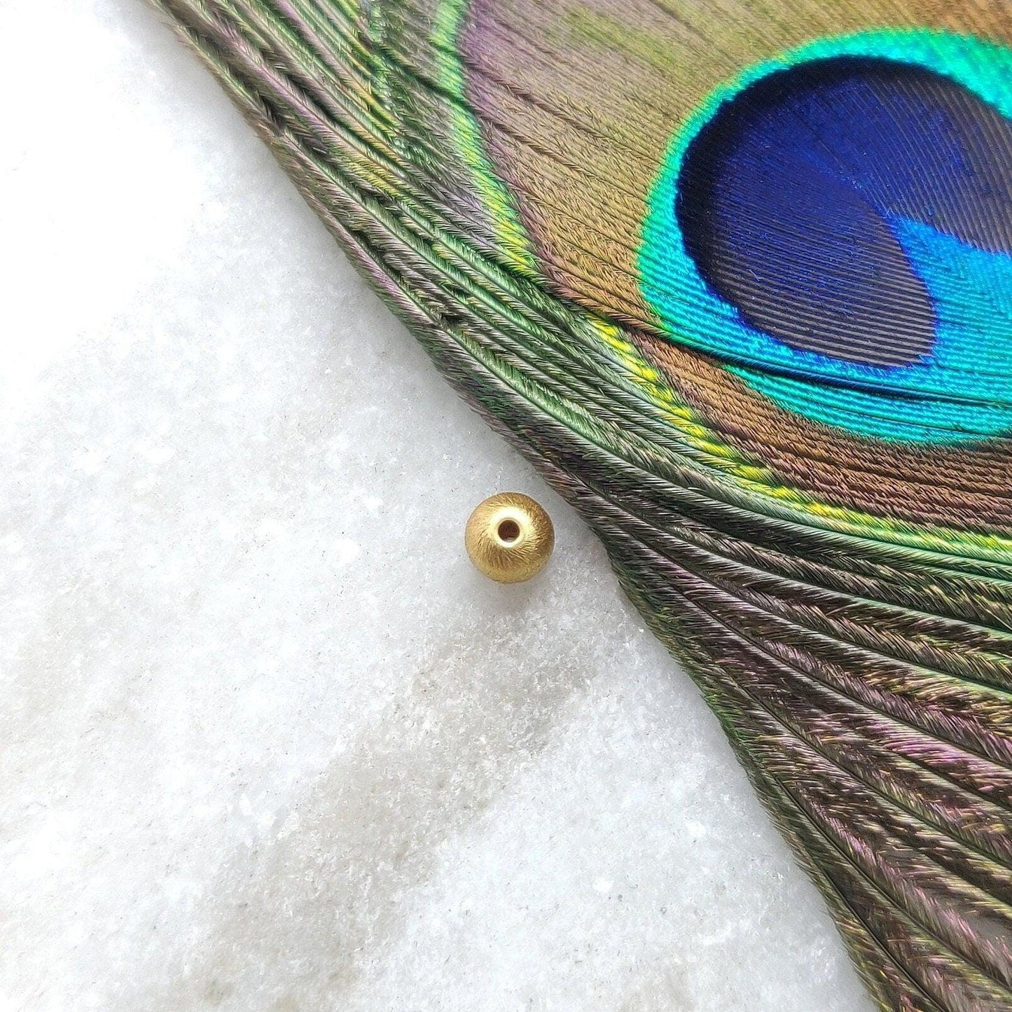 18 Karat Yellow Gold Rondelle Ball Gold Spacer Bead Components 5 mm