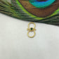 18KT Gold Antique Gem S-Clasp Jewelry Findings 16mm