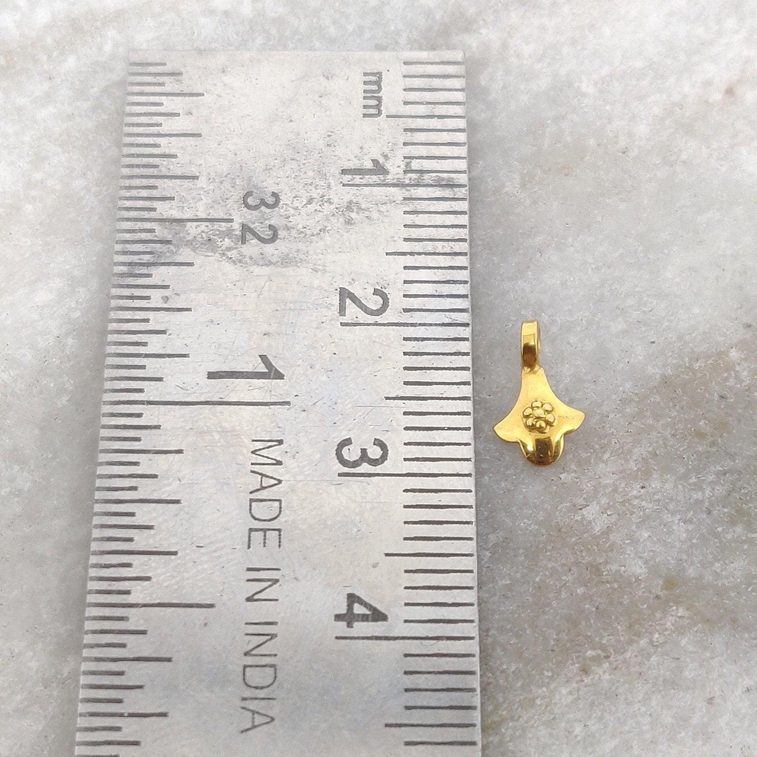 18K Solid Yellow Gold Fancy Charm Jewelry Supplies - Sar Gems