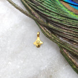 Graceful 18K Gold Fancy Charm Jewelry Supplies