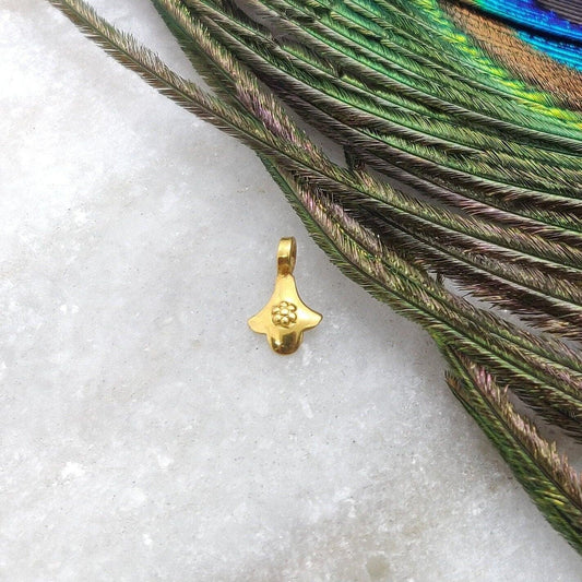 18K Solid Yellow Gold Fancy Charm Jewelry Supplies - Sar Gems