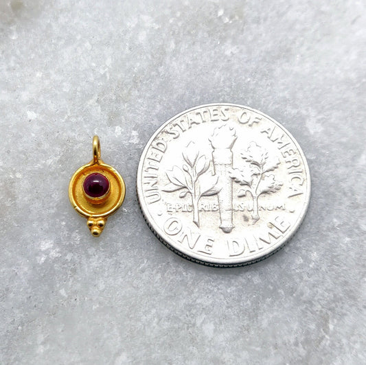 18k Yellow Gold Charm Pendant - view 3
