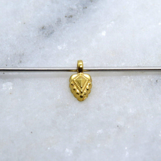 18k Gold Fancy Charm Pendant DIY Necklace Jewelry 10mm - Sar Gems