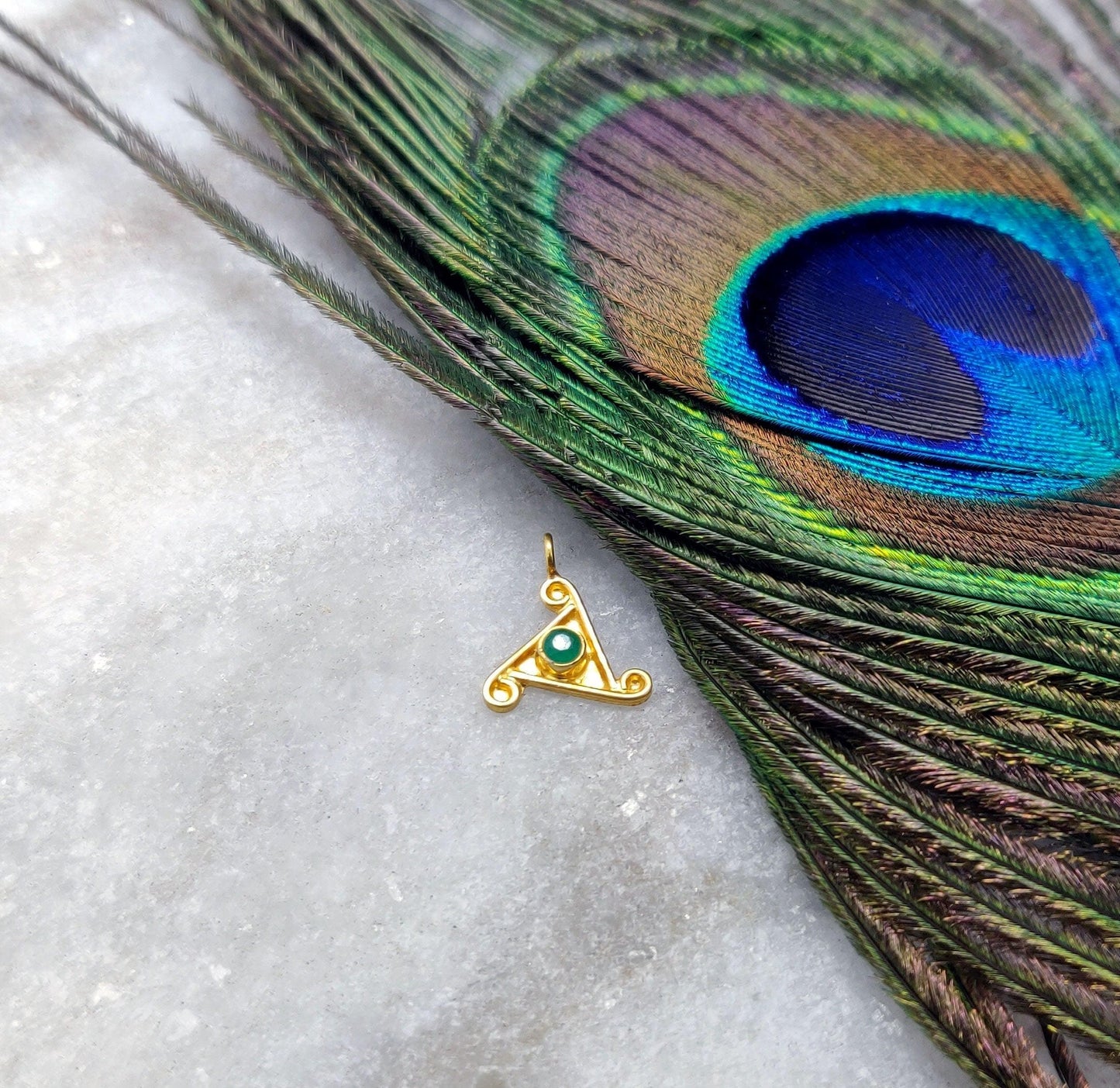 18k Yellow Gold Fancy Charm Pendant for Customized Jewelry - Sar Gems