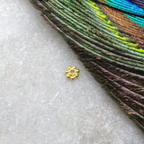18K Solid Yellow Gold 3mm Gold Spacer Bead Sold in 4pcs