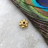 Wheel Spacer 18KT Yellow Gold Finding Jewelry Handcrafted Craft
