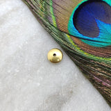 18K Solid Yellow Gold Gold Spacer Bead Components 3x8mm