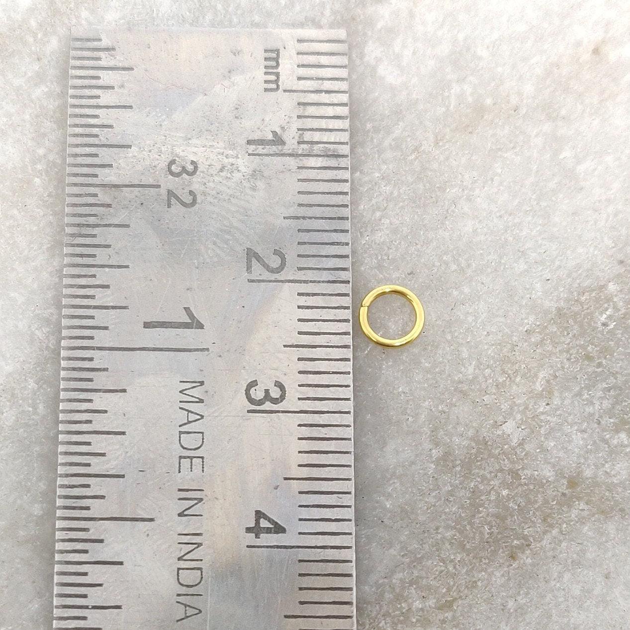 18 Karat Gold Jump Ring Rings Sold By 4pcs