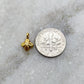 18k Solid Yellow Gold Star Charm Pendant Finding 11mm - Sar Gems