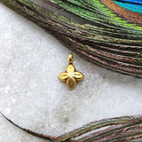 18k Solid Yellow Gold Star Charm Pendant Finding 11mm - Sar Gems