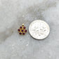 18k Yellow Gold Charm Red Stone Pendant